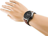 Fossil FS5512 Neutra Chronograph Men’s Watch – Grey Dial & Brown Leather Strap