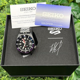 Seiko SSK027K1 Automatic SKX GMT Yuto Horigome Limited Edition Men's Watch – Black Dial & Black Steel Bracelet