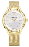 Swarovski 5430417 Octea Nova Women's Watch – Silver Dial & Gold-Tone Mesh Bracelet