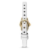 Marc Jacobs Blade White Dial White Leather Strap Watch for Women - MBM1344