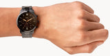 Fossil FS5525 Neutra Chronograph Men’s Watch – Black Dial & Black Steel Strap
