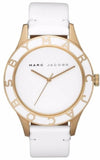 Marc Jacobs MBM1098 Blade Women's Watch – White Dial & White Leather Strap