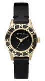 Marc Jacobs MBM1159 Blade Women's Watch – Black Dial & Black Leather Strap