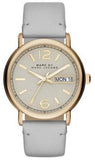 Marc Jacobs MBM8654 Fergus Women's Watch – Grey Dial & Grey Leather Strap