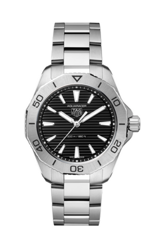 Tag Heuer Aquaracer Professional 200 Date Black Dial Silver Steel Strap Watch for Men - CBP1110.BA0627