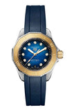 Tag Heuer Aquaracer Professional 200 Automatic Diamonds Blue Dial Blue Rubber Strap Watch for Women - WBP2450.FT6215