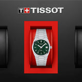 Tissot T137.207.11.091.00 PRX Powermatic 80 Men's Watch – Green Dial & Silver Steel Strap