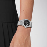 Tissot T137.207.11.051.00 PRX Powermatic 80 Men's Watch – Black Dial & Silver Steel Strap