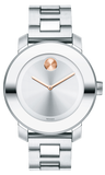 Movado 3600084 Bold Women's Watch – Silver Dial & Silver Steel Strap