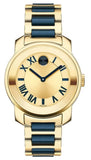 Movado 3600355 Bold Women's Watch – Yellow Gold Dial & Two-Tone Steel Strap