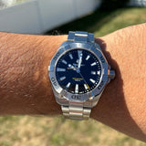 Tag Heuer Aquaracer Automatic Calibre 5 Men's Watch WBD2110.BA0928 – Black Dial with Silver Steel Strap