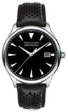 Movado 3650004 Heritage Calendoplan Men's Watch – Black Dial & Black Leather Strap