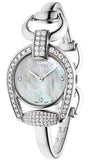 Gucci YA139505 Horsebit Collection Diamonds Women's Watch – Mother of Pearl Dial & Silver Steel Strap