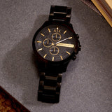 Armani Exchange Hampton AX2164 Men's Chronograph Watch – Black Dial with Black Stainless Steel Strap