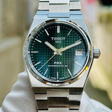 Tissot T137.207.11.041.00 PRX Powermatic 80 Men's Watch – Blue Dial & Silver Steel Strap