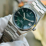Tissot T137.207.11.091.00 PRX Powermatic 80 Men's Watch – Green Dial & Silver Steel Strap