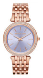 Michael Kors MK3400 Darci Women's Watch – Purple Dial & Rose Gold Steel Bracelet