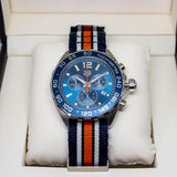 Tag Heuer Formula 1 Chronograph 43mm Blue Dial NATO Strap Watch for Men - CAZ1014.FC8196