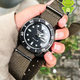 Seiko 5 Sports SRPD65K4 Automatic Men's Watch – Black Dial & Green Nylon Strap