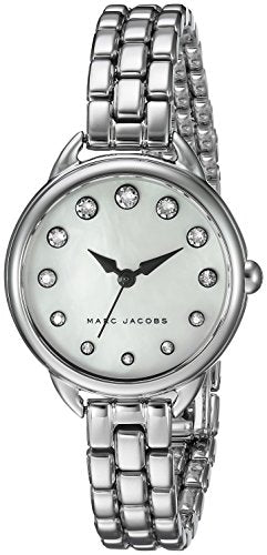 Marc Jacobs Betty Mother of Pearl White Dial Silver Steel Strap Watch for Women - MJ3510