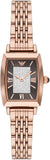Emporio Armani AR11407 Gianni T-Bar Analog Crystal Women's Watch – Brown Dial with Rose Gold Steel Strap