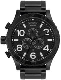 Nixon 51-30 Chrono Black Dial Black Steel Strap Watch for Men - A083-001