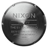 Nixon 51-30 Chrono Black Dial Black Steel Strap Watch for Men - A083-001