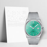 Tissot T137.407.11.091.01 PRX Powermatic 80 Men's Watch – Mint Green Dial & Silver Steel Strap