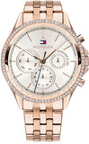 Tommy Hilfiger 1781978 Ari Diamonds Women's Watch – Silver Dial & Rose Gold Steel Bracelet