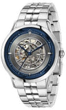 Maserati R8823133005 Ricordo Automatic Skeleton Men’s Watch – Silver Dial & Silver Steel Strap
