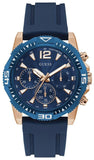 Guess GW0211G4 Commander Quartz Men's Watch – Blue Dial & Blue Rubber Strap