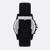 Armani Exchange Outerbanks AX1326 Men's Chronograph Watch – Black Dial with Black Silicone Strap