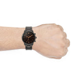 Fossil FS5525 Neutra Chronograph Men’s Watch – Black Dial & Black Steel Strap