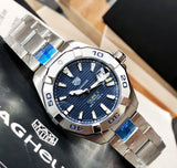 Tag Heuer Aquaracer Automatic Men's Watch WBD2112.BA0928 – Blue Dial with Silver Steel Strap
