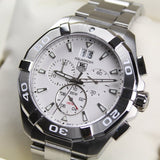 Tag Heuer Aquaracer White Dial Silver Steel Strap Watch for Men - CAY1111.BA0927