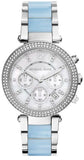 Michael Kors MK6138 Parker Women's Watch – White Dial & Two-Tone Steel Bracelet