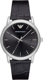 Emporio Armani AR2500 Luigi Quartz Men's Watch – Black Dial & Black Leather Strap