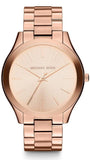 Michael Kors MK3197 Slim Runway Women's Watch – Rose Gold Dial & Rose Gold Steel Bracelet