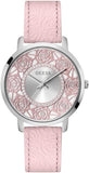 Guess GW0529L1 Dahlia Analog Women's Watch – Silver Dial & Pink Leather Strap