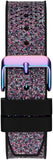 Guess Multifunction Analog Purple Dial Black Rubber Strap Watch For Women - GW0620L4