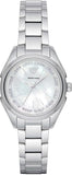 Emporio Armani AR11030 Valeria Quartz Women's Watch – Mother of Pearl Dial & Silver Steel Strap