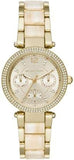 Michael Kors MK6833 Parker Analog Women's Watch – Gold Dial & Gold Steel Strap