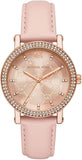Michael Kors MK2987 Corey Analog Women's Watch – Rose Gold Dial & Pink Leather Strap