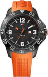 Tommy Hilfiger 1790985 Cole Quartz Men's Watch – Black Dial & Orange Rubber Strap