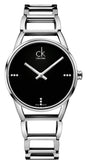 Calvin Klein K3G2312S Stately Quartz Women's Watch – Black Dial & Silver Steel Bracelet