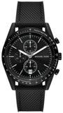 Michael Kors MK9143 Accelerator Chronograph Quartz Men's Watch – Black Dial & Black Nylon Strap