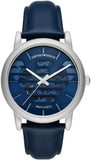 Emporio Armani AR60030 Luigi Automatic Men's Watch – Blue Dial with Blue Leather Strap
