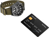 Seiko 5 Sports SRPD65K4 Automatic Men's Watch – Black Dial & Green Nylon Strap