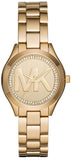 Michael Kors MK3477 Slim Runway Women's Watch – Gold Dial & Gold Steel Bracelet