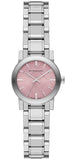Burberry BU9231 The City Women's Diamond Watch – Pink Dial & Silver Steel Strap